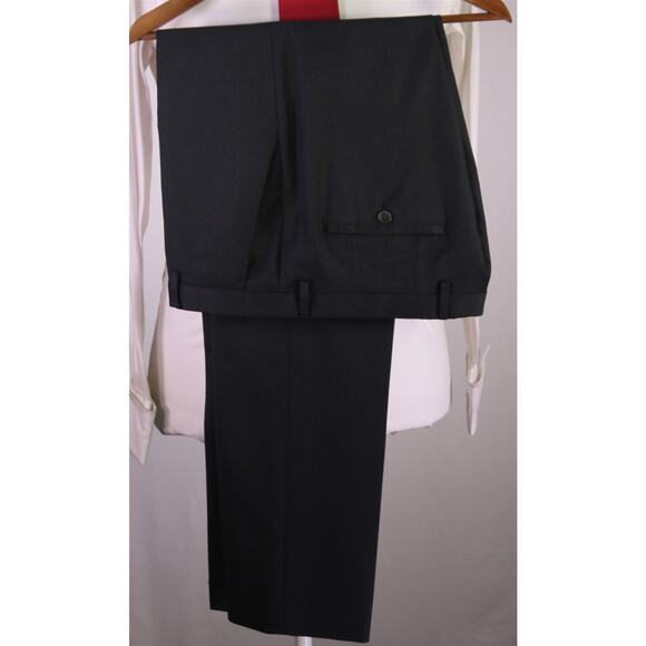 Hugo Boss Current Johnstons/Lenon Solid Charcoal Gray Super 100's Wool Suit 38R - Picture 13 of 13